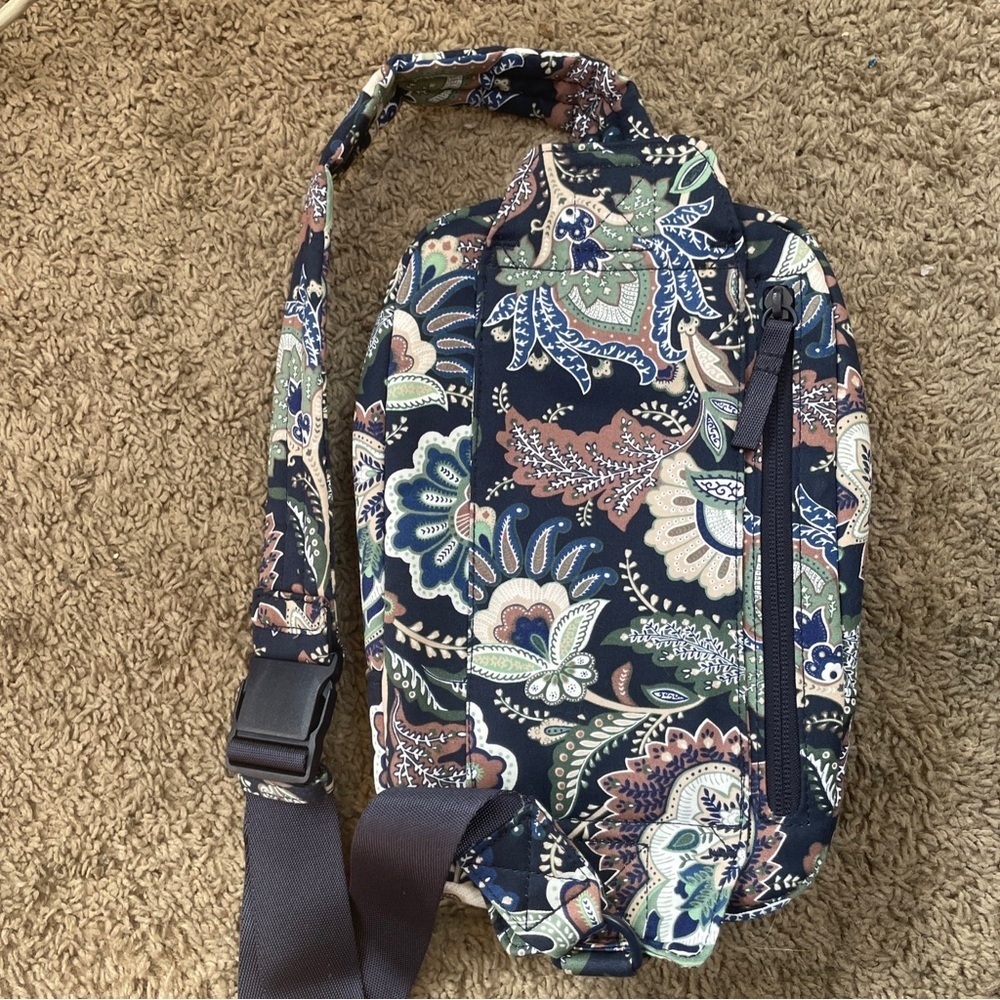 Vera Bradley Utility Sling Backpack Java Navy Camo Bag - Picture 3 of 8